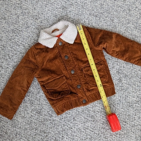 Joe Fresh Kid's (Size 2T) Brown Corduroy, Sherpa Lined, Bomber Jacket - Picture 10 of 14